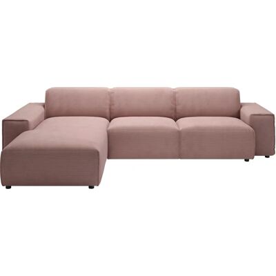 Andas Nordic Ecksofa - Skandinavisches Design, Mikrofaser, Recamiere links Andas Nordic Ecksofa - Skandinavisches Design, Mikrofaser, Recamiere links