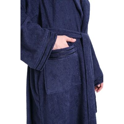 BRUNO BANANI Clement Blau Bademantel - Hausmantel BRUNO BANANI Clement Blau Bademantel - Hausmantel