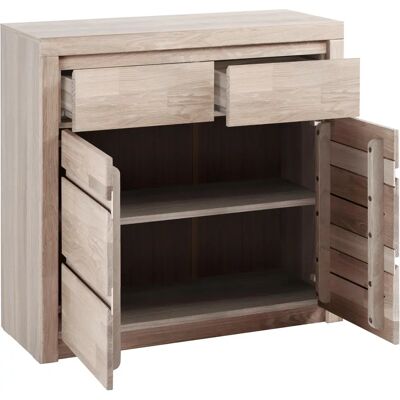 HOME AFFAIRE Silkeborg Eiche weiß gekalkt Sideboard - Sideboard HOME AFFAIRE Silkeborg Eiche weiß gekalkt Sideboard - Sideboard