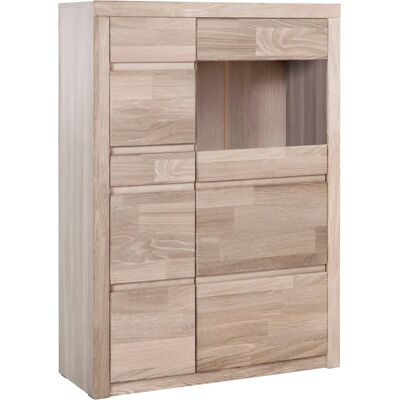 HOME AFFAIRE Silkeborg Vitrine - Braun, Weißeiche, 90x35x125 cm HOME AFFAIRE Silkeborg Vitrine - Braun, Weißeiche, 90x35x125 cm