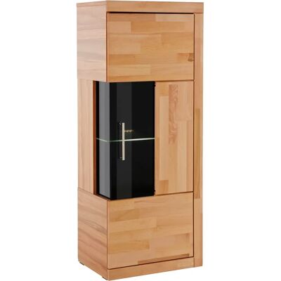 Home Affaire Beigefarbene Holzvitrine - Landhausmöbel Home Affaire Beigefarbene Holzvitrine - Landhausmöbel