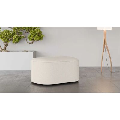 Andas Tvinne Hocker - Skandinavisch, mit Wellenunterfederung, Beige Andas Tvinne Hocker - Skandinavisch, mit Wellenunterfederung, Beige