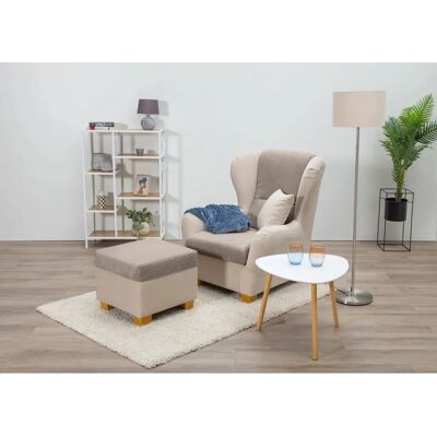 HOME AFFAIRE Oliver Beigener Ohrensessel - Sessel HOME AFFAIRE Oliver Beigener Ohrensessel - Sessel