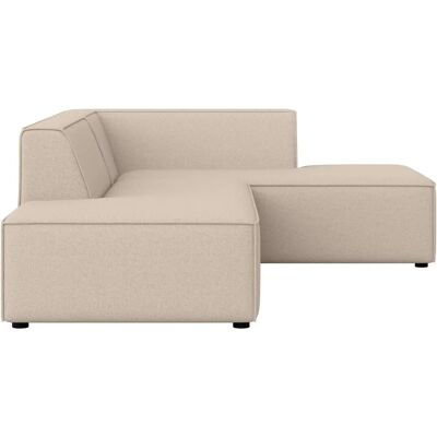 INOSIGN Cavan Beige Ecksofa mit Ottomane - Sofa INOSIGN Cavan Beige Ecksofa mit Ottomane - Sofa