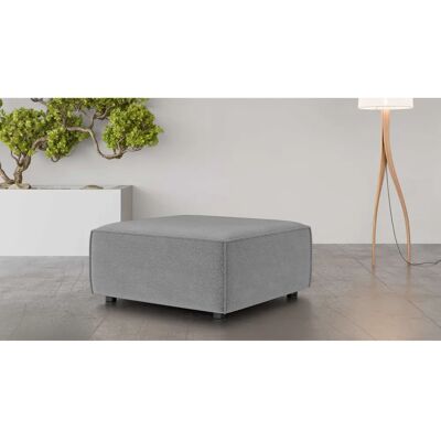 INOSIGN Cavan Polsterhocker - Chenille, Grau, 90x90x42 cm INOSIGN Cavan Polsterhocker - Chenille, Grau, 90x90x42 cm