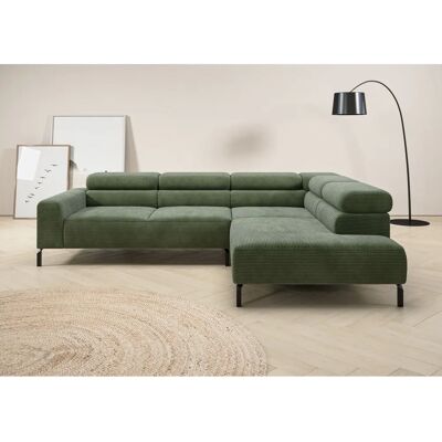 Places of Style Antonelli Ecksofa L-Form, elektrisch verstellbar, 276cm, grün Places of Style Antonelli Ecksofa L-Form, elektrisch verstellbar, 276cm, grün