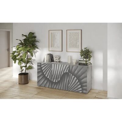 INOSIGN Snake Sideboard - 181cm modernes Beton mit 3 Türen INOSIGN Snake Sideboard - 181cm modernes Beton mit 3 Türen