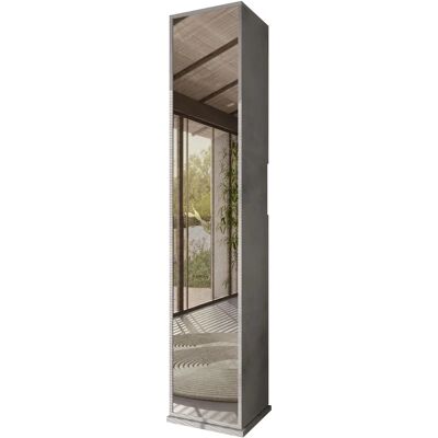 WELLTIME Hamburg 185cm Badschrank - Drehbar, 2 Türen, Grau WELLTIME Hamburg 185cm Badschrank - Drehbar, 2 Türen, Grau