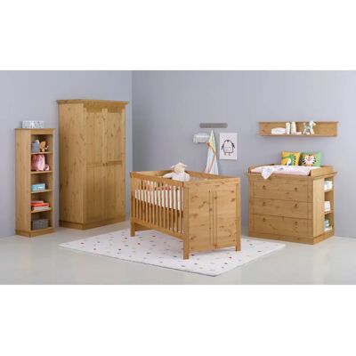 Lüttenhütt Indra Babyzimmer-Set - FSC Massivholz, Umwandelbar, 391x187x54 cm Lüttenhütt Indra Babyzimmer-Set - FSC Massivholz, Umwandelbar, 391x187x54 cm