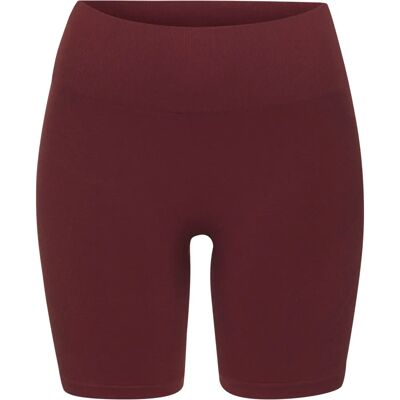 LASCANA "Po Push Up" Shorts - Nahtlos, Hoher Bund, Dunkelrot, Sportlich LASCANA "Po Push Up" Shorts - Nahtlos, Hoher Bund, Dunkelrot, Sportlich