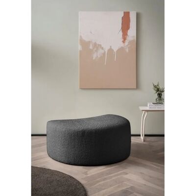 LEGER HOME BY LENA GERCKE Isalie Dunkelgrau Moderner Stoff Hocker LEGER HOME BY LENA GERCKE Isalie Dunkelgrau Moderner Stoff Hocker