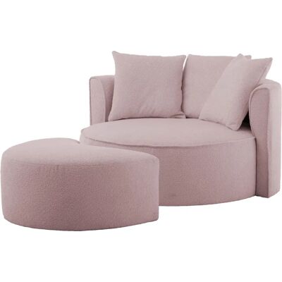 LEGER HOME BY LENA GERCKE Isalie Sessel - Luxuriöser Bouclé-Stoff, Gepolsterte Armlehnen, 3 Kissen - Sessel LEGER HOME BY LENA GERCKE Isalie Sessel - Luxuriöser Bouclé-Stoff, Gepolsterte Armlehnen, 3 Kissen - Sessel