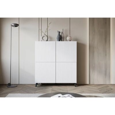 INOSIGN PHUKET Weiße Matt Highboard - Highboard INOSIGN PHUKET Weiße Matt Highboard - Highboard
