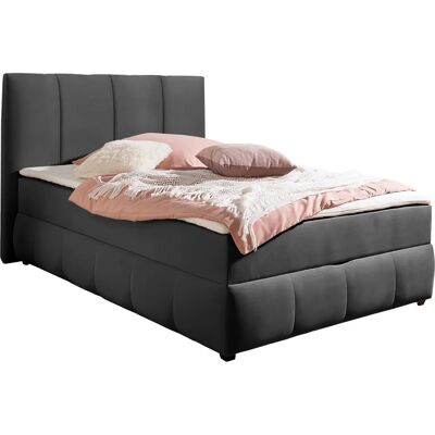 INOSIGN Hartley Boxbett - 120x200cm, Grau, Komplett mit Stauraum & Topper INOSIGN Hartley Boxbett - 120x200cm, Grau, Komplett mit Stauraum & Topper