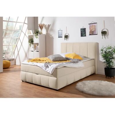 INOSIGN Hartley Beige Boxbett - Komplett mit Stauraum & Topper INOSIGN Hartley Beige Boxbett - Komplett mit Stauraum & Topper