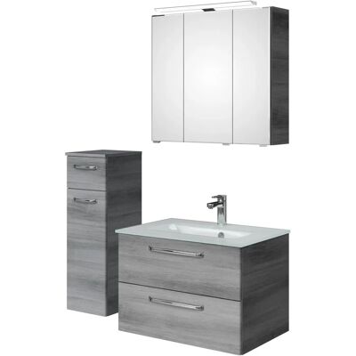 SAPHIR Trentino Glas-Waschtisch Badmöbel-Set - Badezimmer-Set SAPHIR Trentino Glas-Waschtisch Badmöbel-Set - Badezimmer-Set