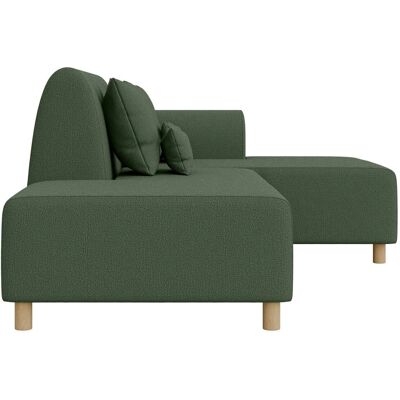 INOSIGN Suyala Grünes L-Form Sofa mit Hocker INOSIGN Suyala Grünes L-Form Sofa mit Hocker