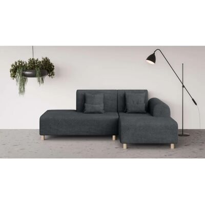 INOSIGN Suyala Recamiere Sofa - 258cm, Anthrazit, Rechts INOSIGN Suyala Recamiere Sofa - 258cm, Anthrazit, Rechts