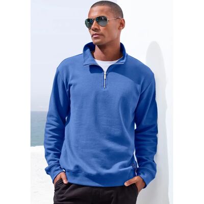 JOHN DEVIN M Blau Casual Sweatshirt mit Reißverschluss JOHN DEVIN M Blau Casual Sweatshirt mit Reißverschluss