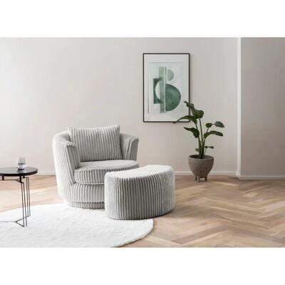 Leonique MAISIE Drehstuhl - Moderner Drehstuhl in Grau Leonique MAISIE Drehstuhl - Moderner Drehstuhl in Grau