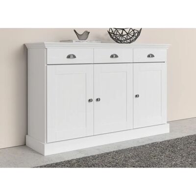 Home Affaire Motala Sideboard - 3 Schubladen, Verstellbare Einlegeböden, Weiß Home Affaire Motala Sideboard - 3 Schubladen, Verstellbare Einlegeböden, Weiß