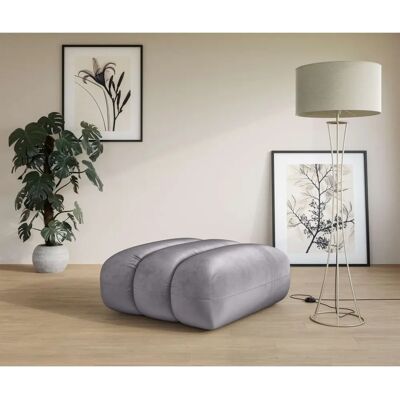 LEGER HOME BY LENA GERCKE Priya Grau Polsterhocker - Ottomane LEGER HOME BY LENA GERCKE Priya Grau Polsterhocker - Ottomane