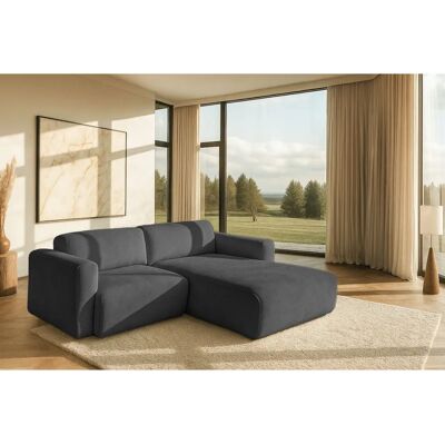 Andasu Nordi Myrland Sofa - Recamiere rechts, Grau, 232cm Andasu Nordi Myrland Sofa - Recamiere rechts, Grau, 232cm
