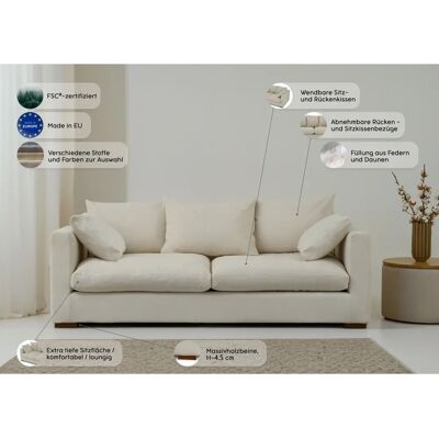 GUIDO MARIA KRETSCHMER Pantin Sofa - beige (sand) - extra weich GUIDO MARIA KRETSCHMER Pantin Sofa - beige (sand) - extra weich