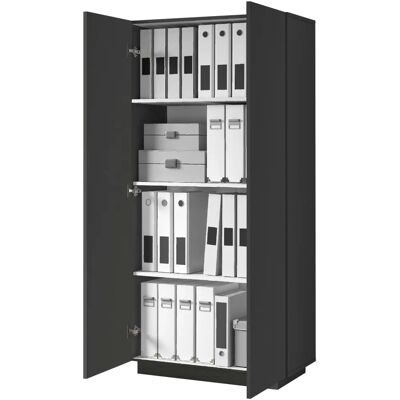 INOSIGN Essential Büroschrank - 2 Türen, Schwarz, 166cm hoch INOSIGN Essential Büroschrank - 2 Türen, Schwarz, 166cm hoch