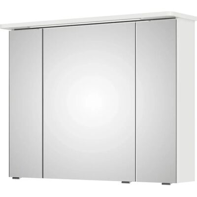 SAPHIR Modell 4005 Weiß Hochglanz Spiegelschrank mit LED SAPHIR Modell 4005 Weiß Hochglanz Spiegelschrank mit LED