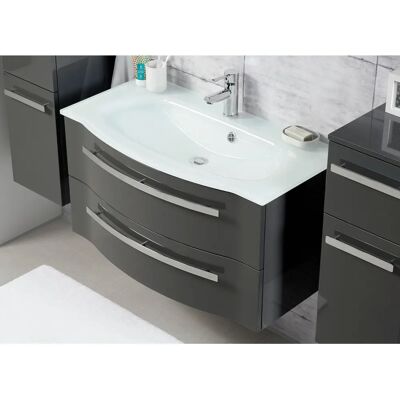 SAPHIR 4005 Waschtisch - Glas-Waschtisch, 92 cm, Hochglanz SAPHIR 4005 Waschtisch - Glas-Waschtisch, 92 cm, Hochglanz