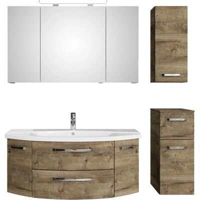 SAPHIR Serie 4010 Badezimmermöbel-Set - Keramik-Waschtisch, LED-Spiegelschrank SAPHIR Serie 4010 Badezimmermöbel-Set - Keramik-Waschtisch, LED-Spiegelschrank