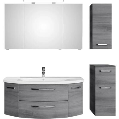 Badmöbel-Set SAPHIR Serie 4010 - Grau (graphit), 150,5 x 200 cm Badmöbel-Set SAPHIR Serie 4010 - Grau (graphit), 150,5 x 200 cm