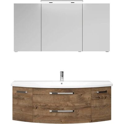 SAPHIR Serie 4010 Badezimmermöbel-Set - 2-teilig, LED-Spiegelschrank, Kratzfester Keramik-Waschtisch SAPHIR Serie 4010 Badezimmermöbel-Set - 2-teilig, LED-Spiegelschrank, Kratzfester Keramik-Waschtisch