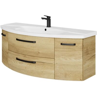 SAPHIR 4010 Waschbeckenschrank - Halifax Eiche quer Nachbildung SAPHIR 4010 Waschbeckenschrank - Halifax Eiche quer Nachbildung