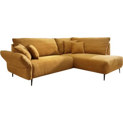 INOSIGN Vanilla L-Form Sofa - Armlehne links-Ottomane rechts - Gold INOSIGN Vanilla L-Form Sofa - Armlehne links-Ottomane rechts - Gold