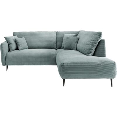 INOSIGN Vanilla L-Form Couch - L-Form Sofa, Armlehne, Ottoman, Blau INOSIGN Vanilla L-Form Couch - L-Form Sofa, Armlehne, Ottoman, Blau