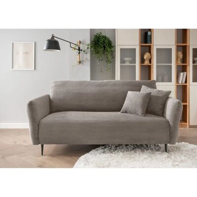 INOSIGN Vanilla 3-Sitzer Sofa - Armlehne, Cord, Grau-Braun INOSIGN Vanilla 3-Sitzer Sofa - Armlehne, Cord, Grau-Braun