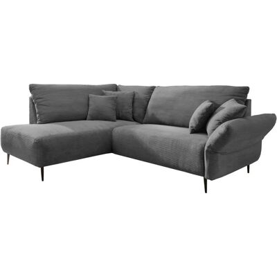 INOSIGN Vanilla L-Form Couch - 255x190cm, Grau, Armlehne Rechts, Ottomane Links INOSIGN Vanilla L-Form Couch - 255x190cm, Grau, Armlehne Rechts, Ottomane Links