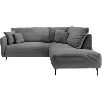 INOSIGN Vanilla L-Form Sofa - Cord, 255x190cm, Armlehne links, Ottoman rechts INOSIGN Vanilla L-Form Sofa - Cord, 255x190cm, Armlehne links, Ottoman rechts
