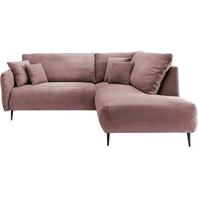 INOSIGN Vanilla L-Form Rosa Cord Sofa - Sofa INOSIGN Vanilla L-Form Rosa Cord Sofa - Sofa