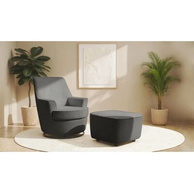 INOSIGN - HETTY - Dunkelgrau - 78x93x88 cm - Swivel chair INOSIGN - HETTY - Dunkelgrau - 78x93x88 cm - Swivel chair