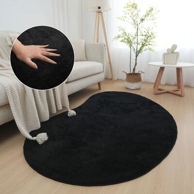 my home - Cali Bean - Schwarz - 90x135 cm - Carpet my home - Cali Bean - Schwarz - 90x135 cm - Carpet