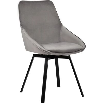 INOSIGN MERISA-EZST grau Velvet Chair INOSIGN MERISA-EZST grau Velvet Chair