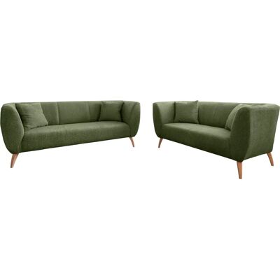 INOSIGN Colori - Grünes Microfaser-Sofa-Set (3+2) - Polstergarnitur INOSIGN Colori - Grünes Microfaser-Sofa-Set (3+2) - Polstergarnitur