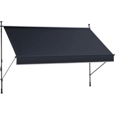 KONIFERA - Klemmmarkise LED - anthrazit - 250x150 - Awning KONIFERA - Klemmmarkise LED - anthrazit - 250x150 - Awning