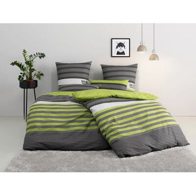 H.I.S Majoran Recycelte Polycotton-Grün Bettwäsche-Set H.I.S Majoran Recycelte Polycotton-Grün Bettwäsche-Set