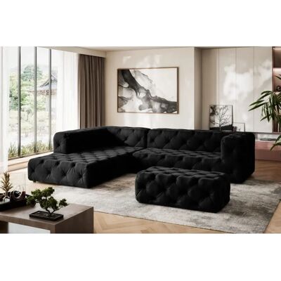 Places of Style FOLLINA Samtvelours L-Form Sofa - Sofa Places of Style FOLLINA Samtvelours L-Form Sofa - Sofa