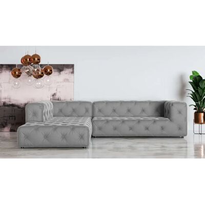 Places of Style FOLLINA Samtvelours L-Form Sofa - Wohnzimmermöbel Places of Style FOLLINA Samtvelours L-Form Sofa - Wohnzimmermöbel