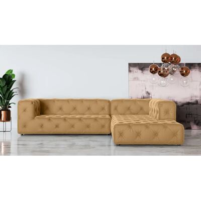 Places of Style FOLLINA Samtvelours L-Form Sofa - Sofa Places of Style FOLLINA Samtvelours L-Form Sofa - Sofa
